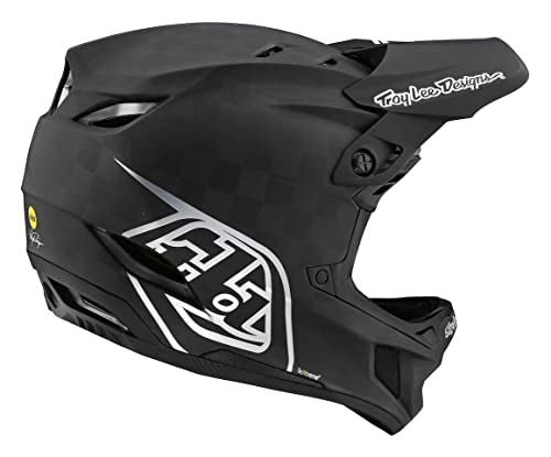 Troy Lee Designs D4 Carbon Full Face Mountain Bike Helmet for Max Ventilation Lightweight MIPS EPP EPS Racing Downhill DH BMX MTB - Adult Men Women