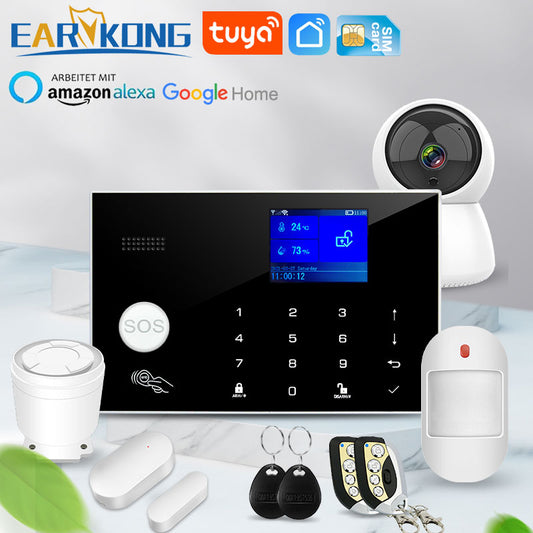 Wifi GSM Alarm System 433MHz Home Burglar Security Alarm Wireless Wired