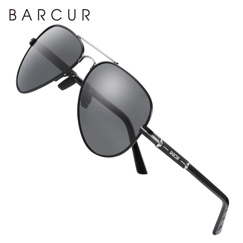 BARCUR Polarized Mens Sunglasses Pilot Sun Glasses for Men