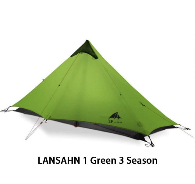 3F UL GEAR LanShan Ultralight Camping Tent 1 Person 3 Season Professional 15D Silnylon