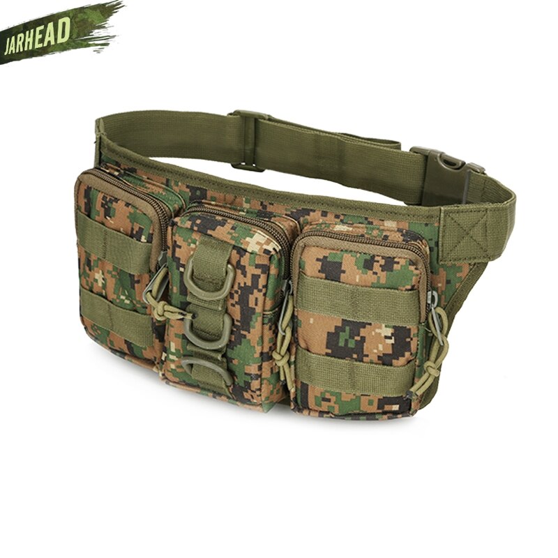 Tactical Waterproof Men Waist Pack Hiking nylon Waist Bag Outdoor Army Military