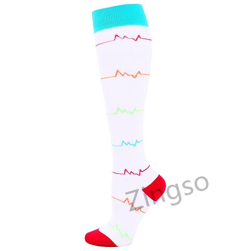 Compression Stockings Men Women Hiking Running Socks 20-30 MmHg Flight Pregnancy