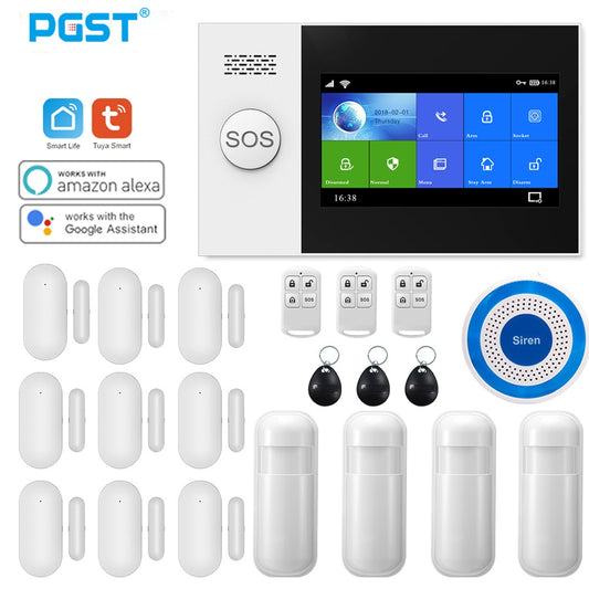 PGST Wireless Home WIFI GSM Security Alarm System Burglar Home Security