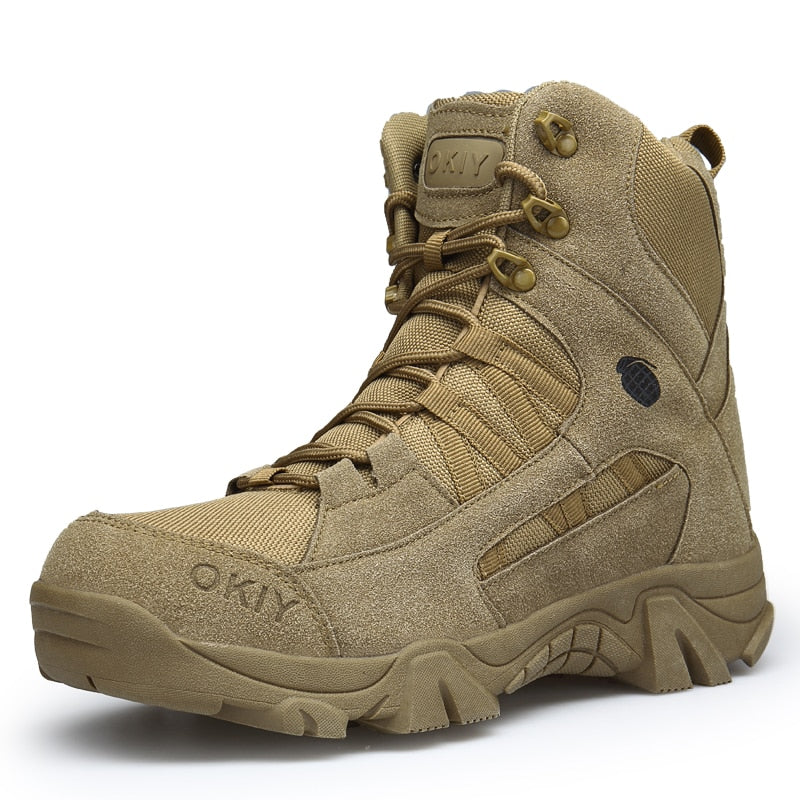 New Autumn Winter Military Boots Outdoor Male Hiking Boots Men Special Force Desert