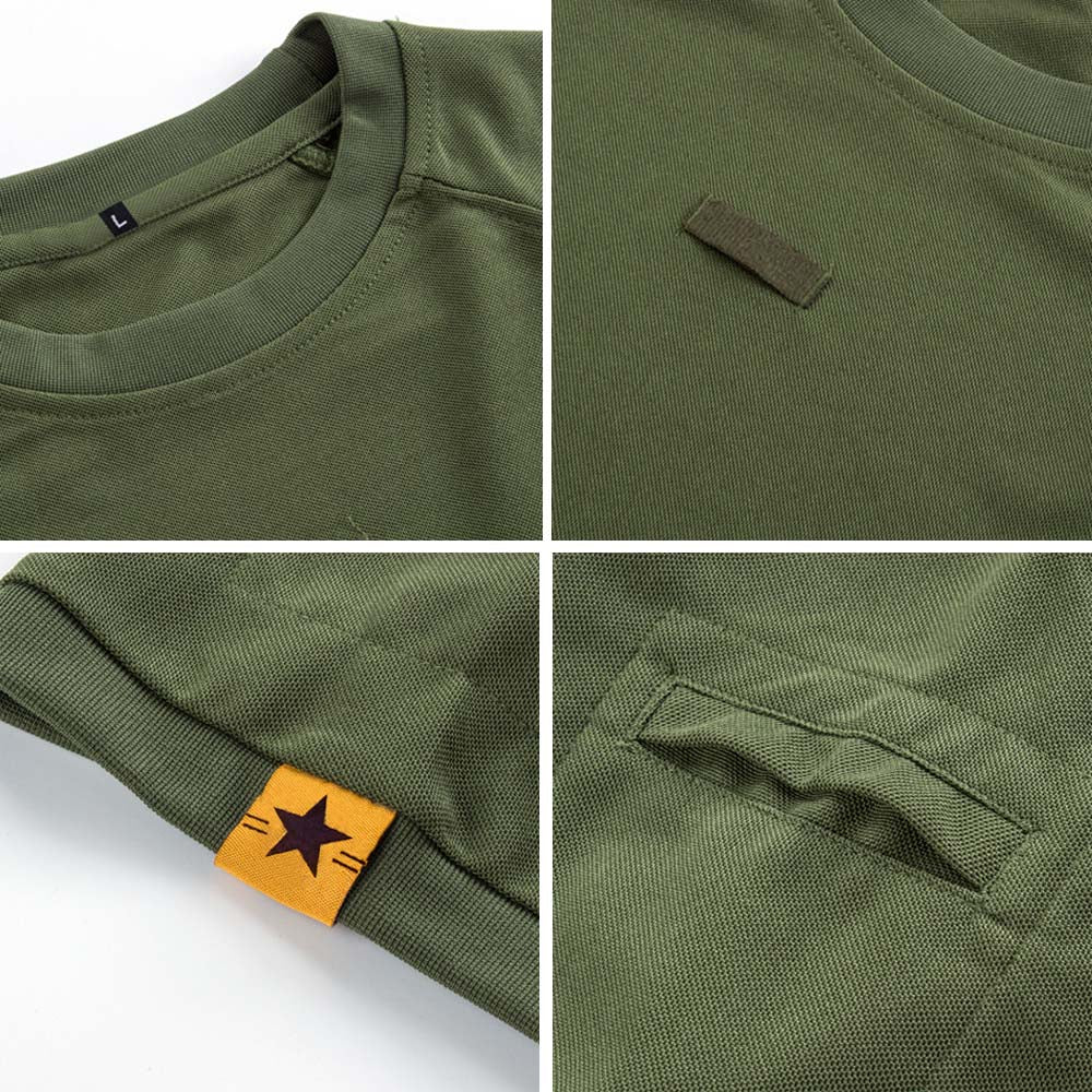 Military Tactical T Shirt Outdoor Sport Quick Dry Lapel Short Sleeve Shirt Summer