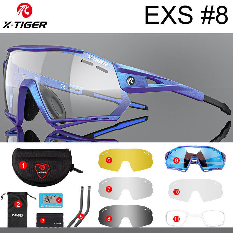 Cycling Sunglasses Photochromic UV400 Sports Cycling Glasses MTB Racing Men