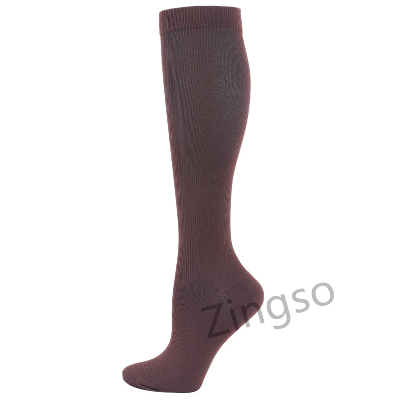 Compression Stockings Men Women Hiking Running Socks 20-30 MmHg Flight Pregnancy