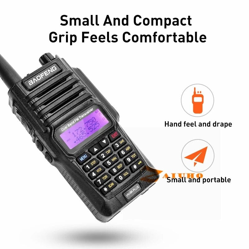 2022 Baofeng UV-9R Plus Waterproof Walkie Talkie UV9Rplus Dual Band Portable CB