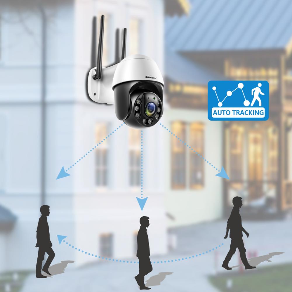 1080P Security Camera Outdoor AI Auto Tracking 2.4G WiFi Home Surveillance Camera