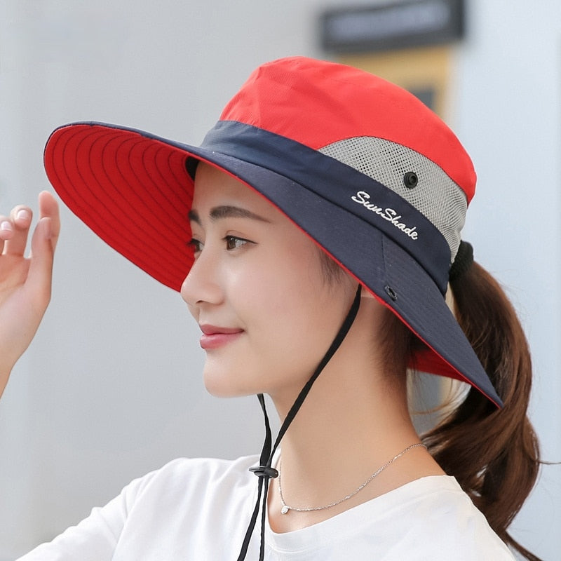 New Parent-child Fishing Hat Outdoor UV Protection UPF 50+ Sun Hat Bucket Hat Women