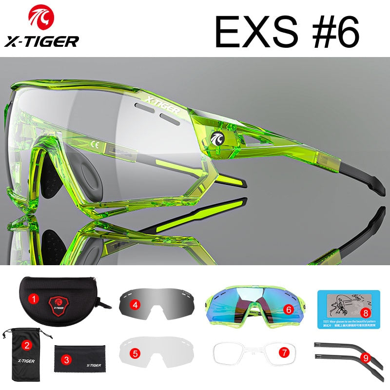 Cycling Sunglasses Photochromic UV400 Sports Cycling Glasses MTB Racing Men