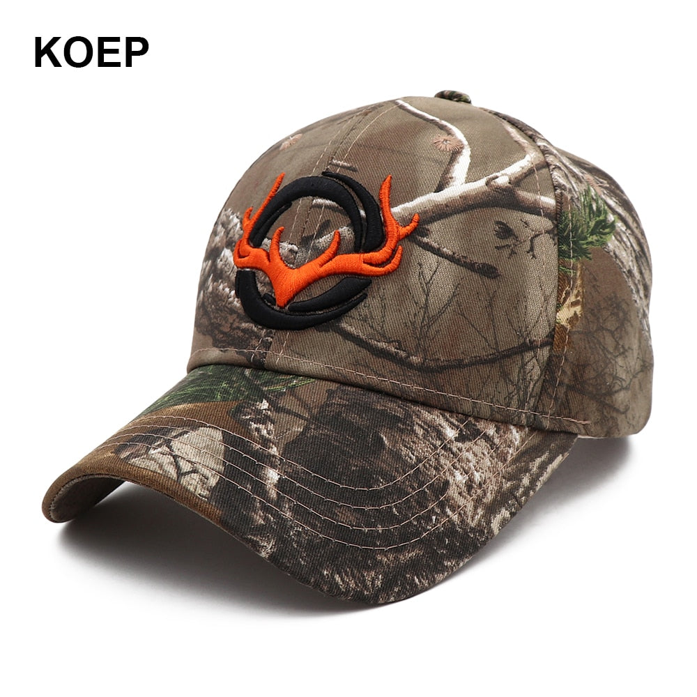 KOEP New Camo Baseball Cap Fishing Caps Men Outdoor Hunting Camouflage Jungle