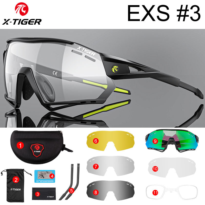 Cycling Sunglasses Photochromic UV400 Sports Cycling Glasses MTB Racing Men