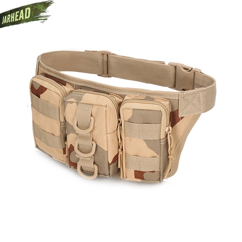 Tactical Waterproof Men Waist Pack Hiking nylon Waist Bag Outdoor Army Military