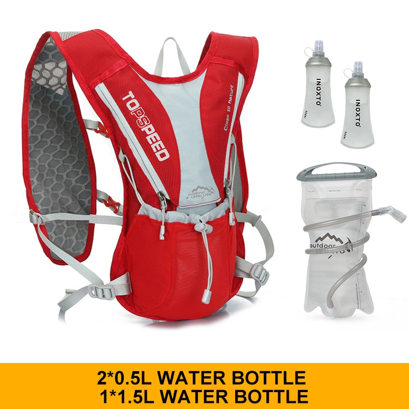 Running, cycling, trail running, hiking, marathon, ultra-light outdoor water bag backpack