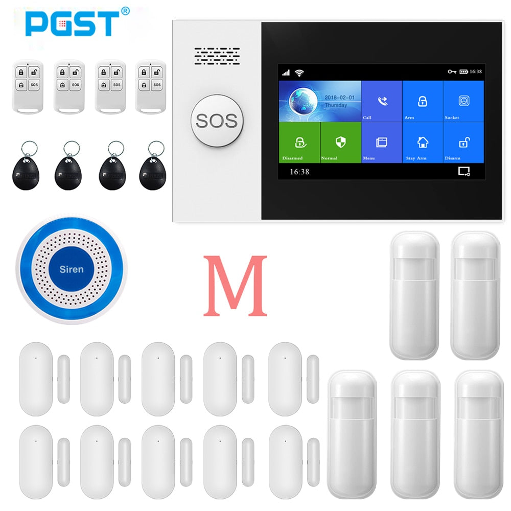 PGST Wireless Home WIFI GSM Security Alarm System Burglar Home Security