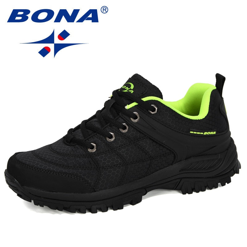 BONA 2020 New Designers Popular Hiking Shoes Man Nubuck Leather