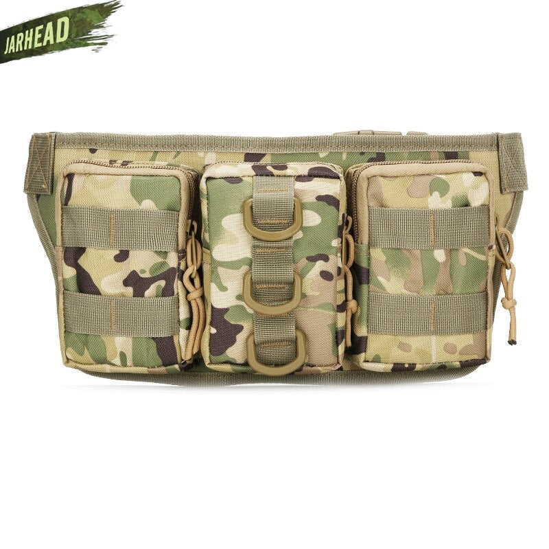 Tactical Waterproof Men Waist Pack Hiking nylon Waist Bag Outdoor Army Military