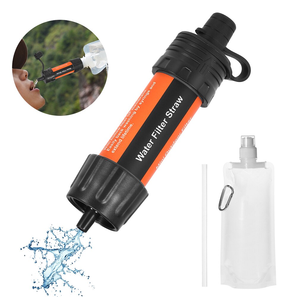 Outdoor Camping Equipment 캠핑 Survival Water Filter Straws Hiking Accessories Water