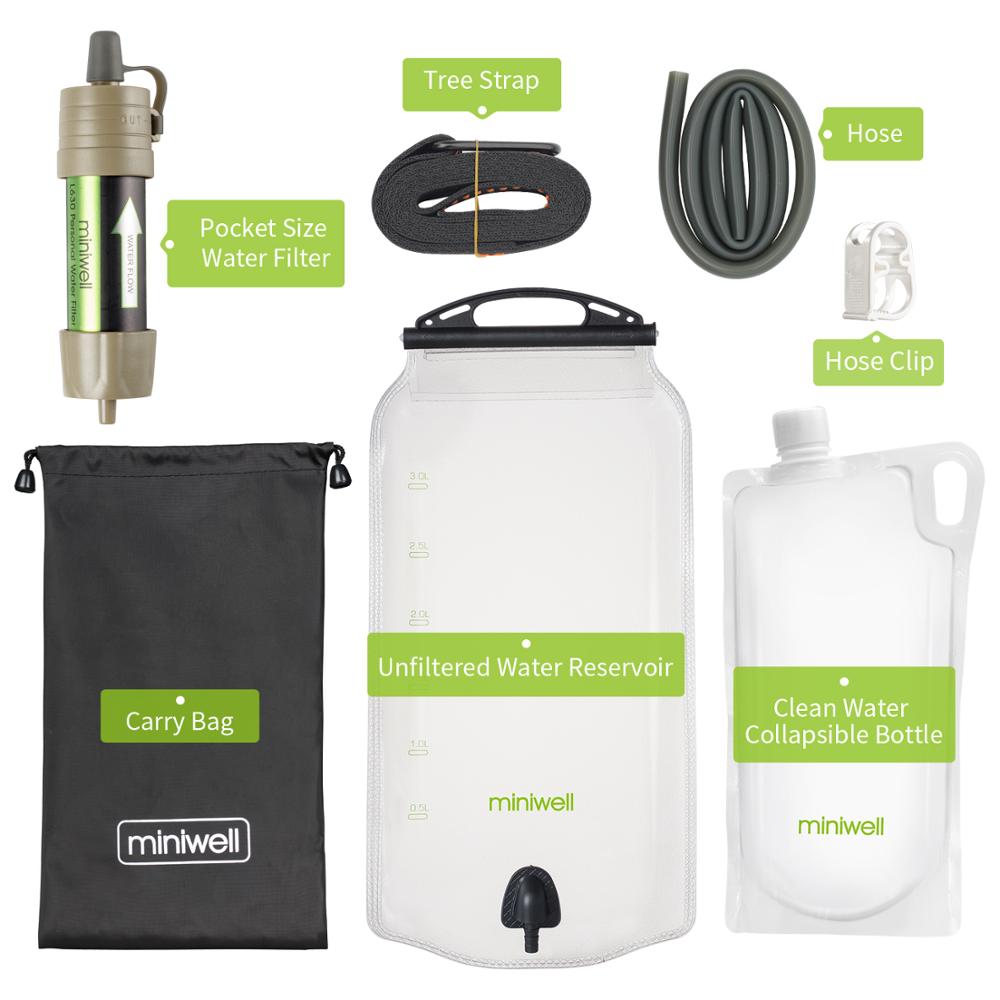 Miniwell outdoor water filter Gravity Water Filter System