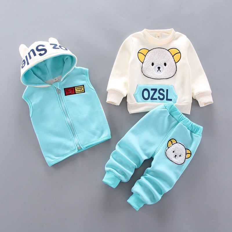 Fashion Baby Boys Clothes Autumn Winter Warm Baby Girls Clothes