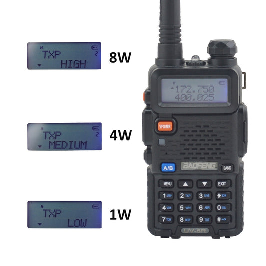 Baofeng Walkie Talkie UV-5R 8W VHF UHF Dual band FM Portable