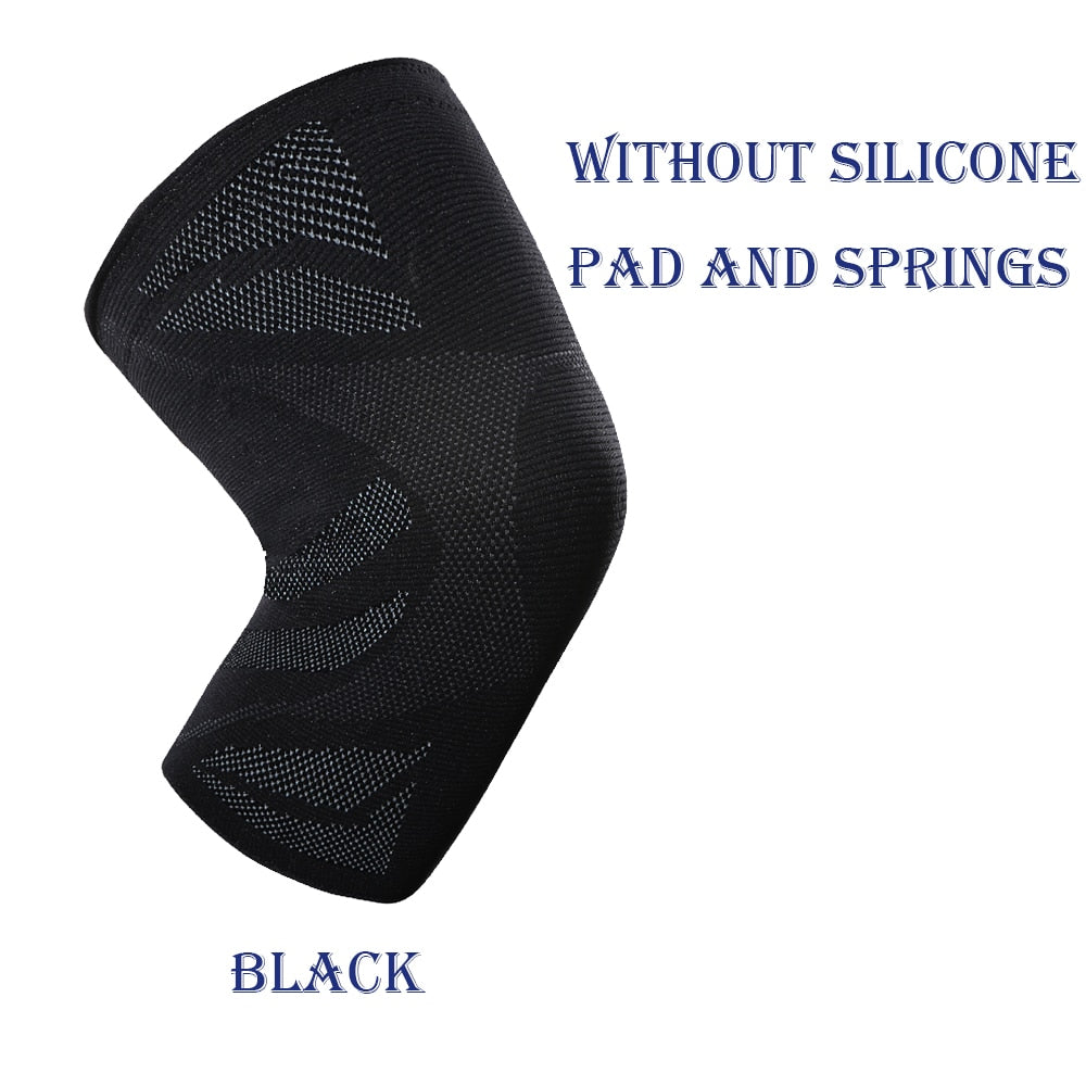 Veidoorn 1PCS Compression Knee Support Sleeve Protector Elastic Knee Pads Brace Springs