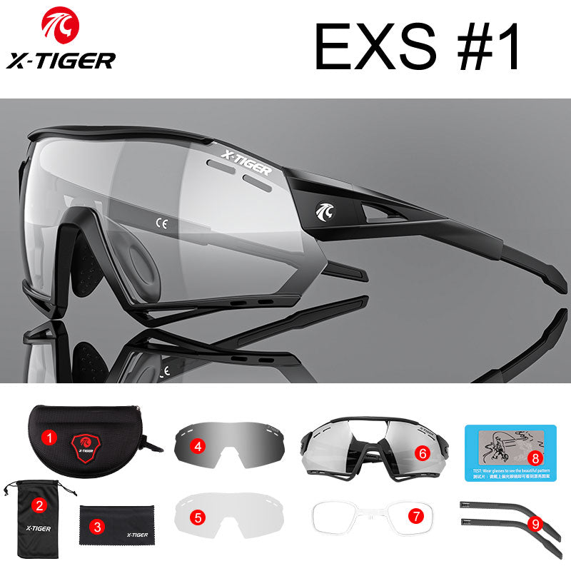 Cycling Sunglasses Photochromic UV400 Sports Cycling Glasses MTB Racing Men