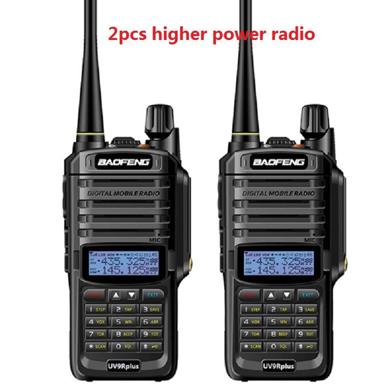 1/2pcs High power 10W 4800mah BaoFeng UV-9R plus  two way radio VHF UHF