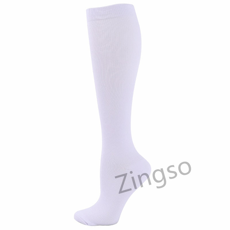 Compression Stockings Men Women Hiking Running Socks 20-30 MmHg Flight Pregnancy