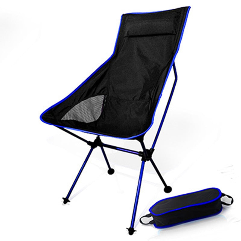 Light Moon Chair Lightweight Fishing Camping BBQ Chairs Folding Extended Hiking Seat