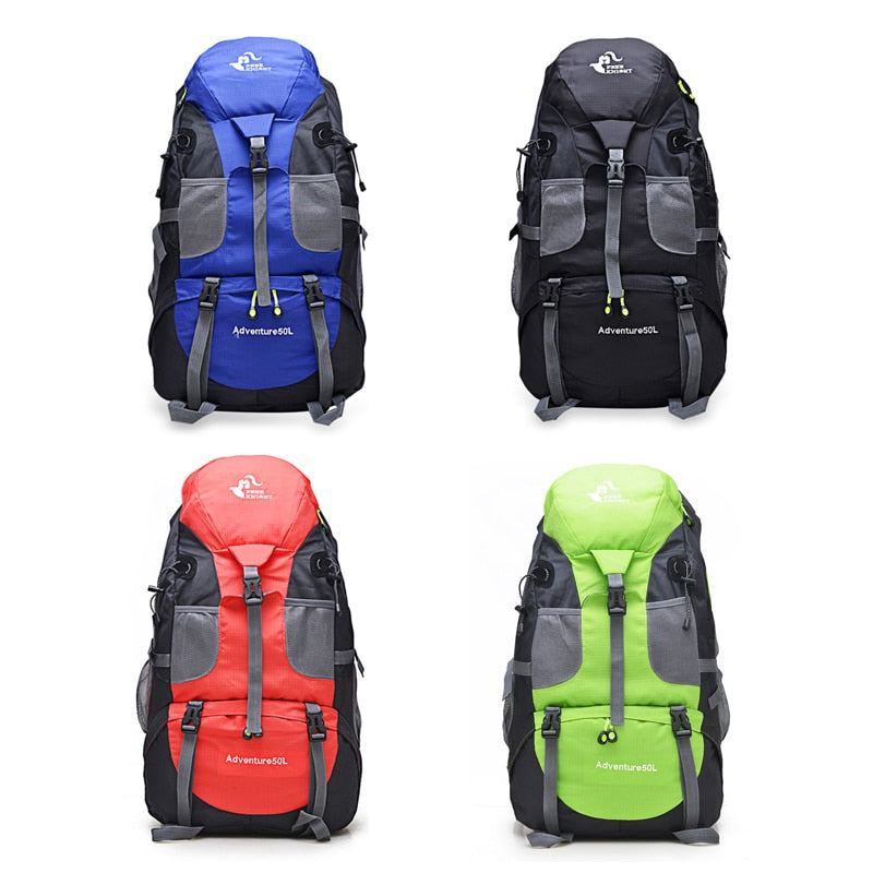 50L Hiking Backpack Climbing Bag Rucksack Camping Trekking  Waterproof Sports