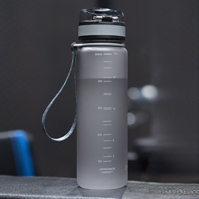 UZSPACE Sport Water Bottle 500/1000ML Portable Leakproof Outdoor Shaker My Bottle