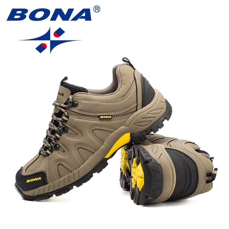 BONA New Arrival Classics Style Men Hiking Shoes Lace Up Men Sport Shoes