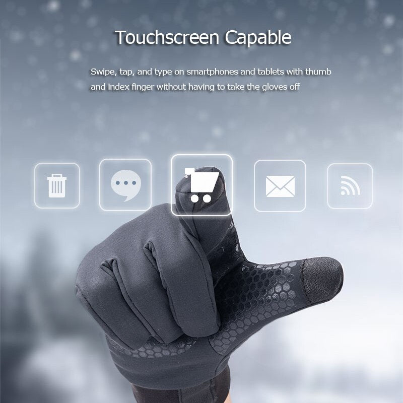 Naturehike NH19S005-T Warm Insulated Winter Touchscreen Fleece Gloves Anti-Slip