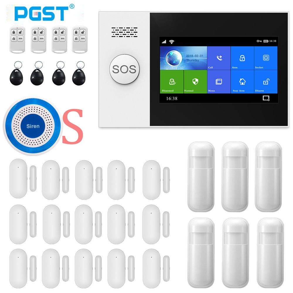 PGST Wireless Home WIFI GSM Security Alarm System Burglar Home Security