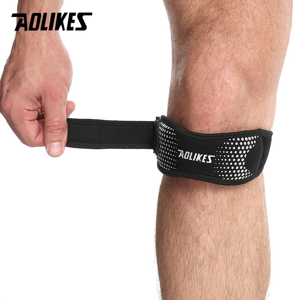 AOLIKES 1PCS Adjustable Knee Pad Knee Pain Relief Patella Stabilizer Brace Support