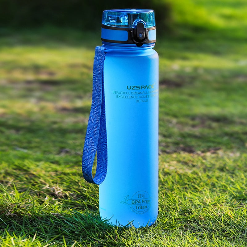 UZSPACE Sport Water Bottle 500/1000ML Portable Leakproof Outdoor Shaker My Bottle