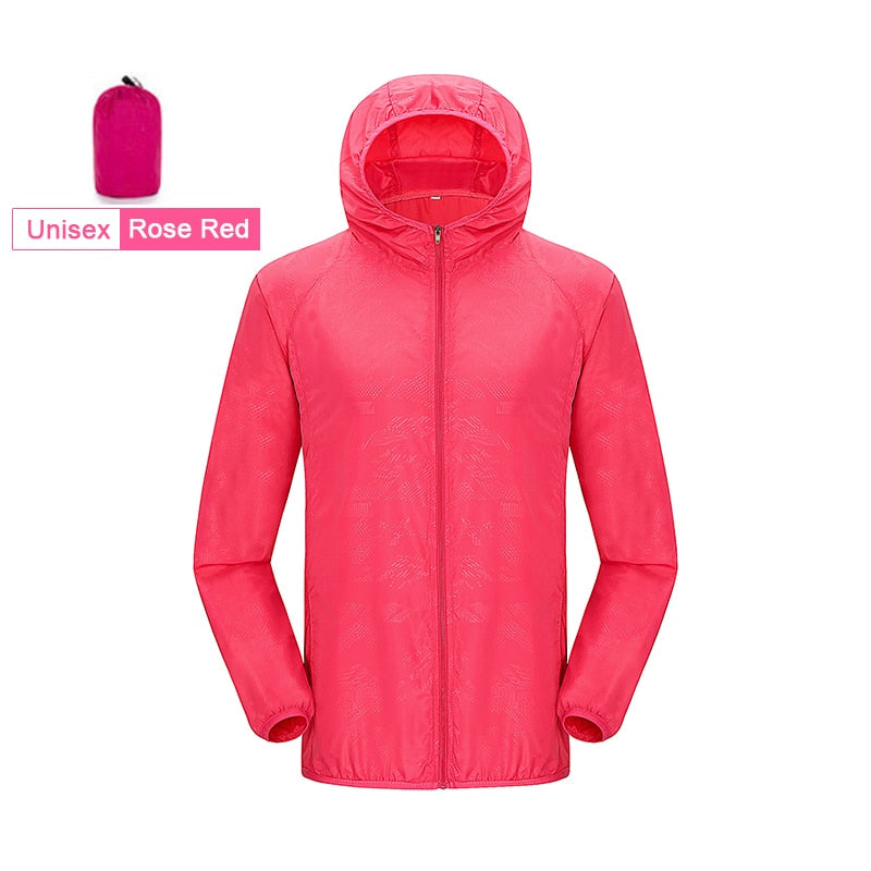 LNGXO Unisex Waterproof Outdoor Sport Jacket Men Women Hiking Camping Trekking