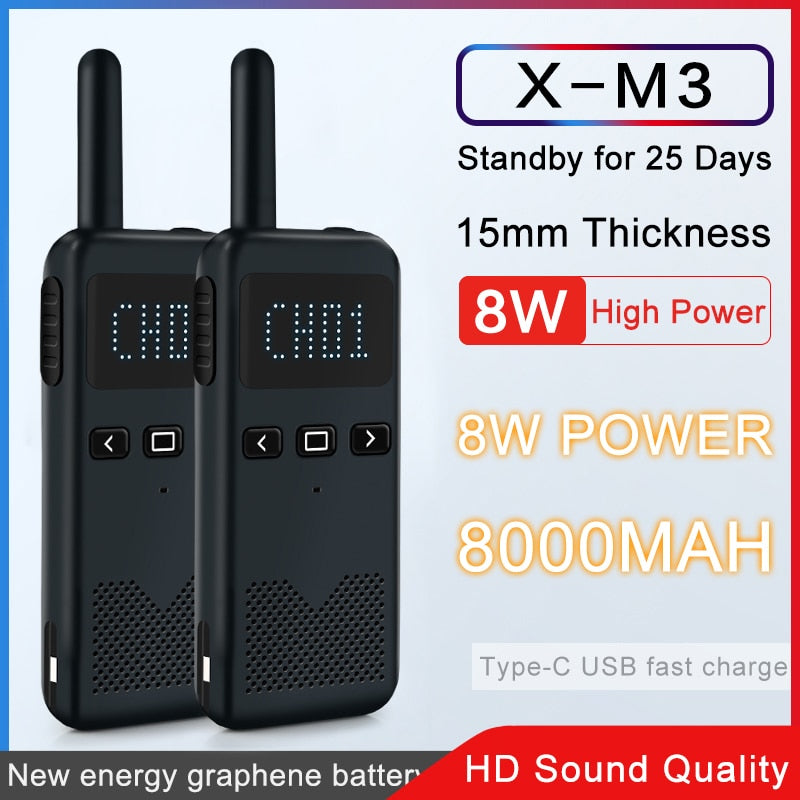 Walkie Talkie 2PCS KSUN M3 Two Way Radio Portable Radios Comunicador Transceiver