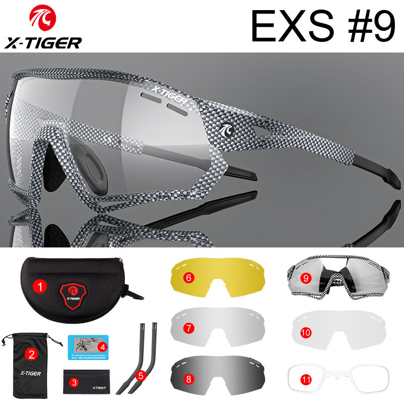 Cycling Sunglasses Photochromic UV400 Sports Cycling Glasses MTB Racing Men