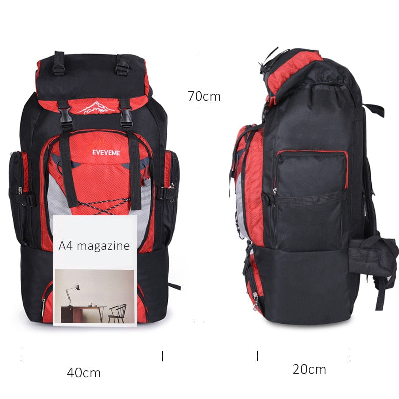 Men&#39;s 80L Big Hiking Mountaineering Backpack Climbing Hiking Backpack Camping