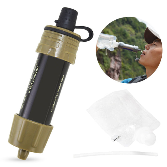 Outdoor Camping Equipment 캠핑 Survival Water Filter Straws Hiking Accessories Water