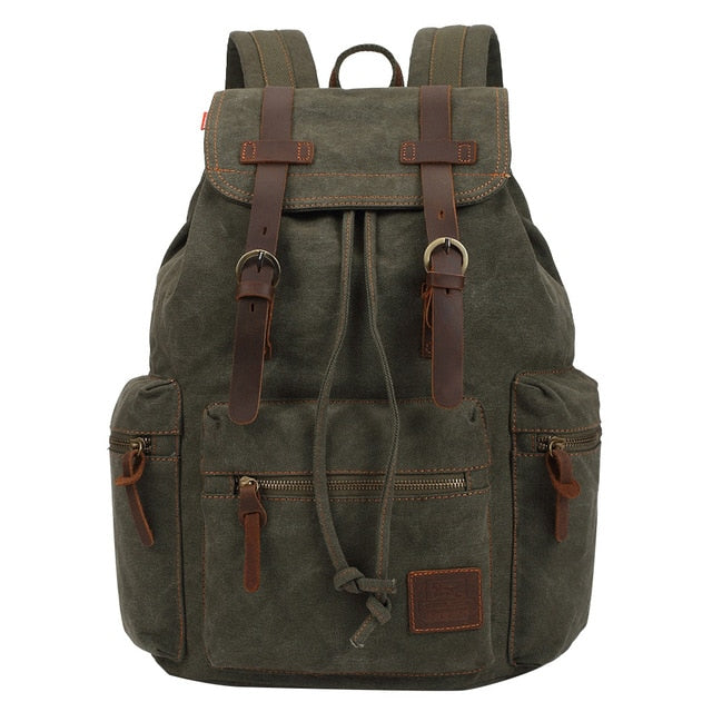 vintage canvas Backpacks Men And Women Bags Travel Students Casual