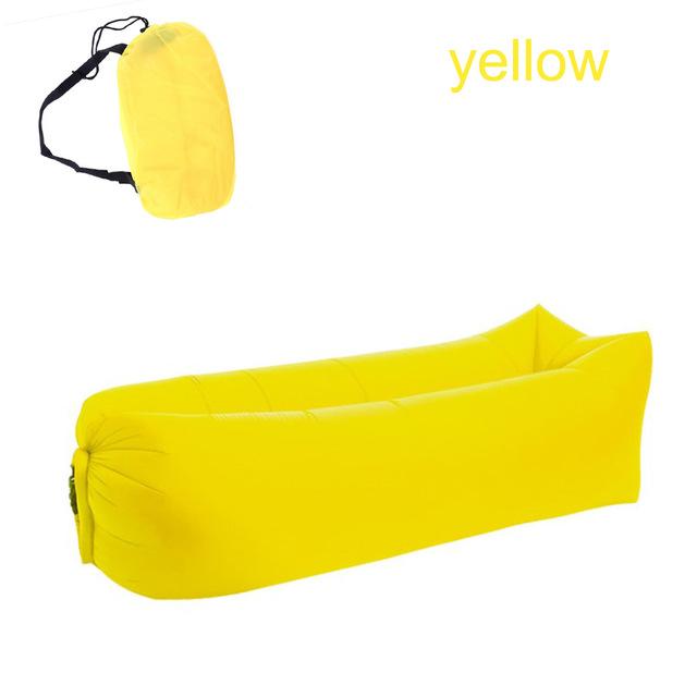 Camping Inflatable Lounger Sleeping Bag Portable Soft Ultralight Down Beach Equipment