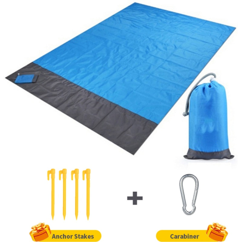 Beach Blanket Sandproof Beach Mat Beach Sheet Waterproof Lightweight Mat