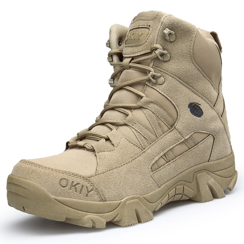 New Autumn Winter Military Boots Outdoor Male Hiking Boots Men Special Force Desert