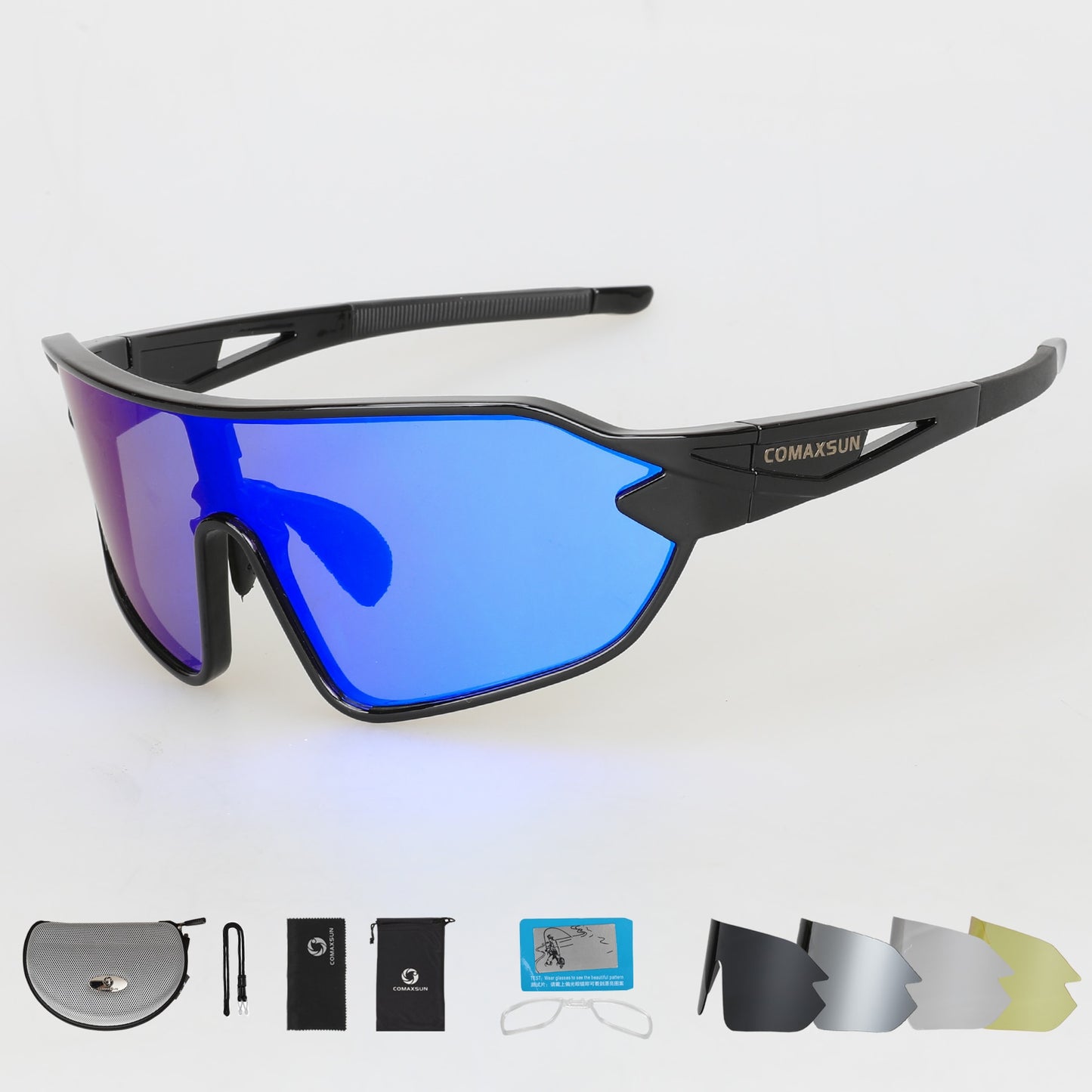 COMAXSUN Professional Polarized Cycling Glasses Bike  Sports Bicycle Sunglasses