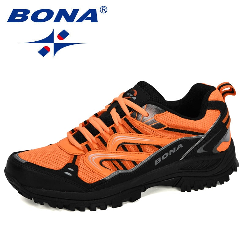 BONA New Designers Popular Sneakers Hiking Shoes Men