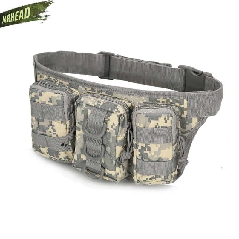 Tactical Waterproof Men Waist Pack Hiking nylon Waist Bag Outdoor Army Military